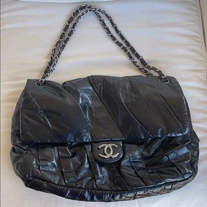 Chanel Oversized Pleated Flap Bag